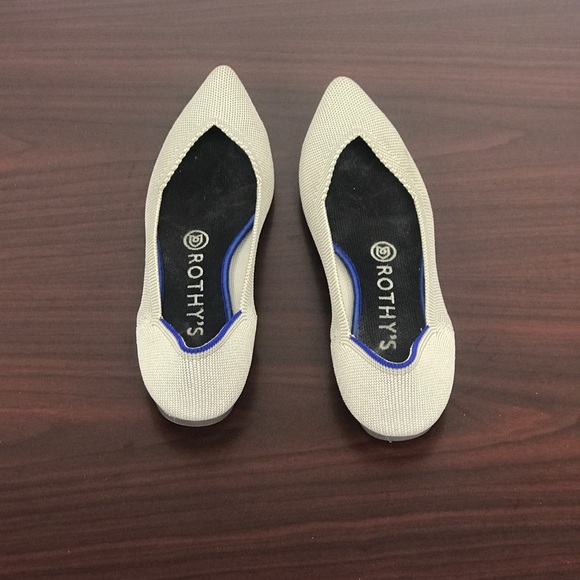 Rothys point Flax Birdseye Flats - Picture 2 of 8